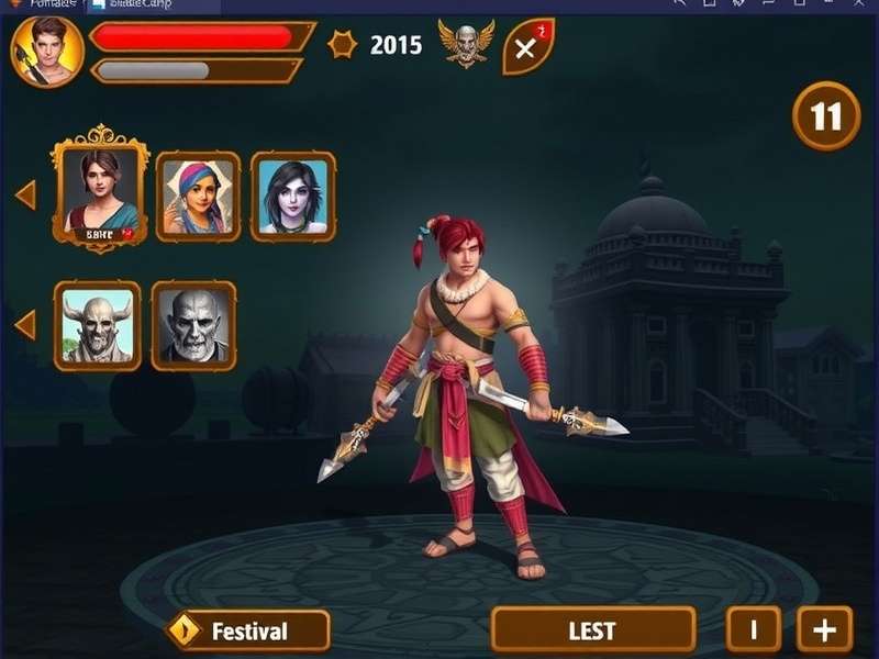 Kannada Blade Champ character selection screen